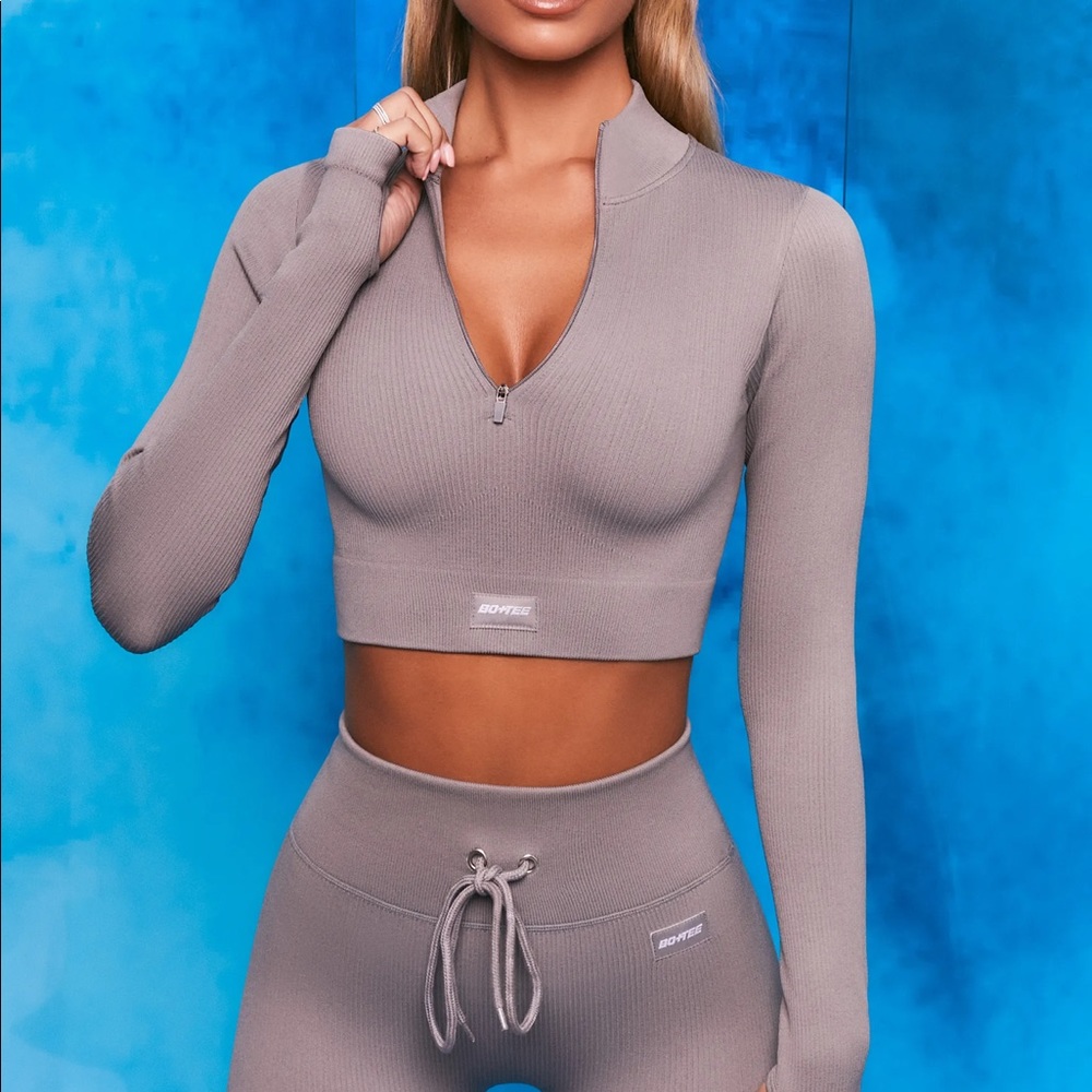 Bo&Tee Long Sleeve Quarter Zip